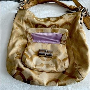 Coach boho cloth bag in decent shape